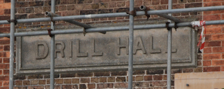 Pevensey - Eastbourne Road Drill Hall - Plaque over entrance
